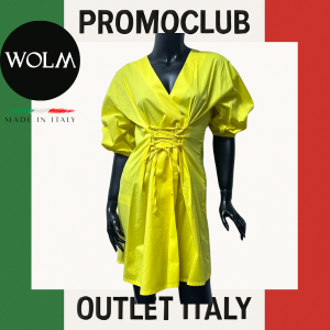 Рокля WOLM, 100% памук, жълта,размер S,Италия